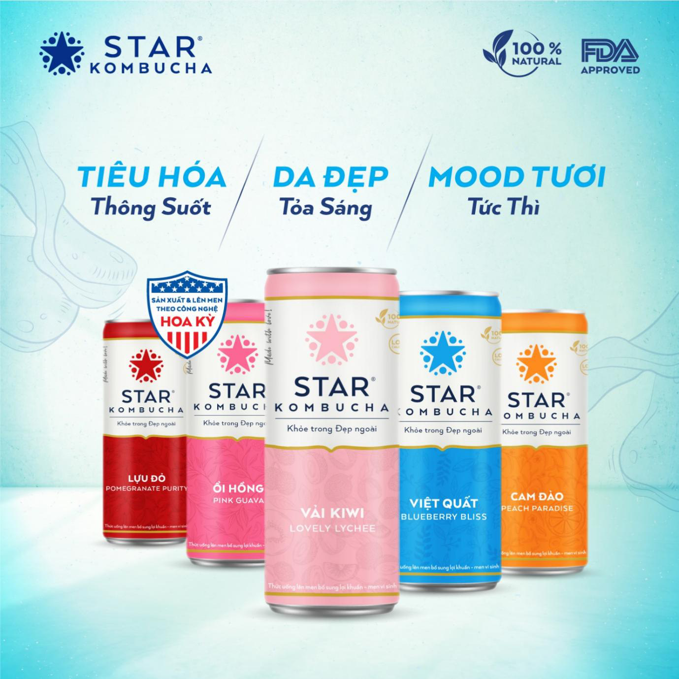 Star Kombucha dành cho sức khỏe và sắc đẹp